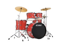 Tama T52H6-CDS Stagestar 5-Piece Drum Kit w/ Hardware+Throne, Candy Red Sparkle Tama T52H6-CDS Stagestar 5-Piece Drum Kit w/ Hardware+Throne, Candy Red Sparkle